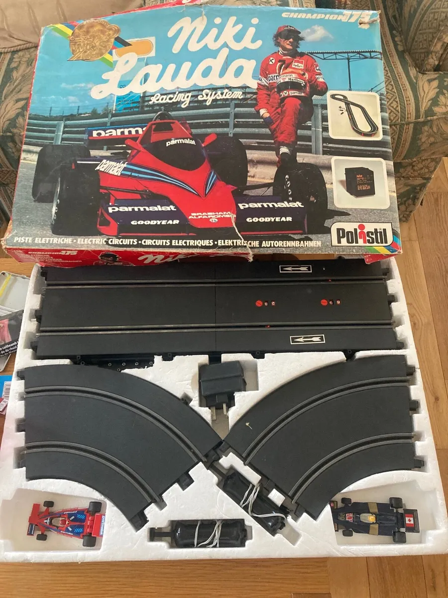Vintage Niki Lauda motor racing set