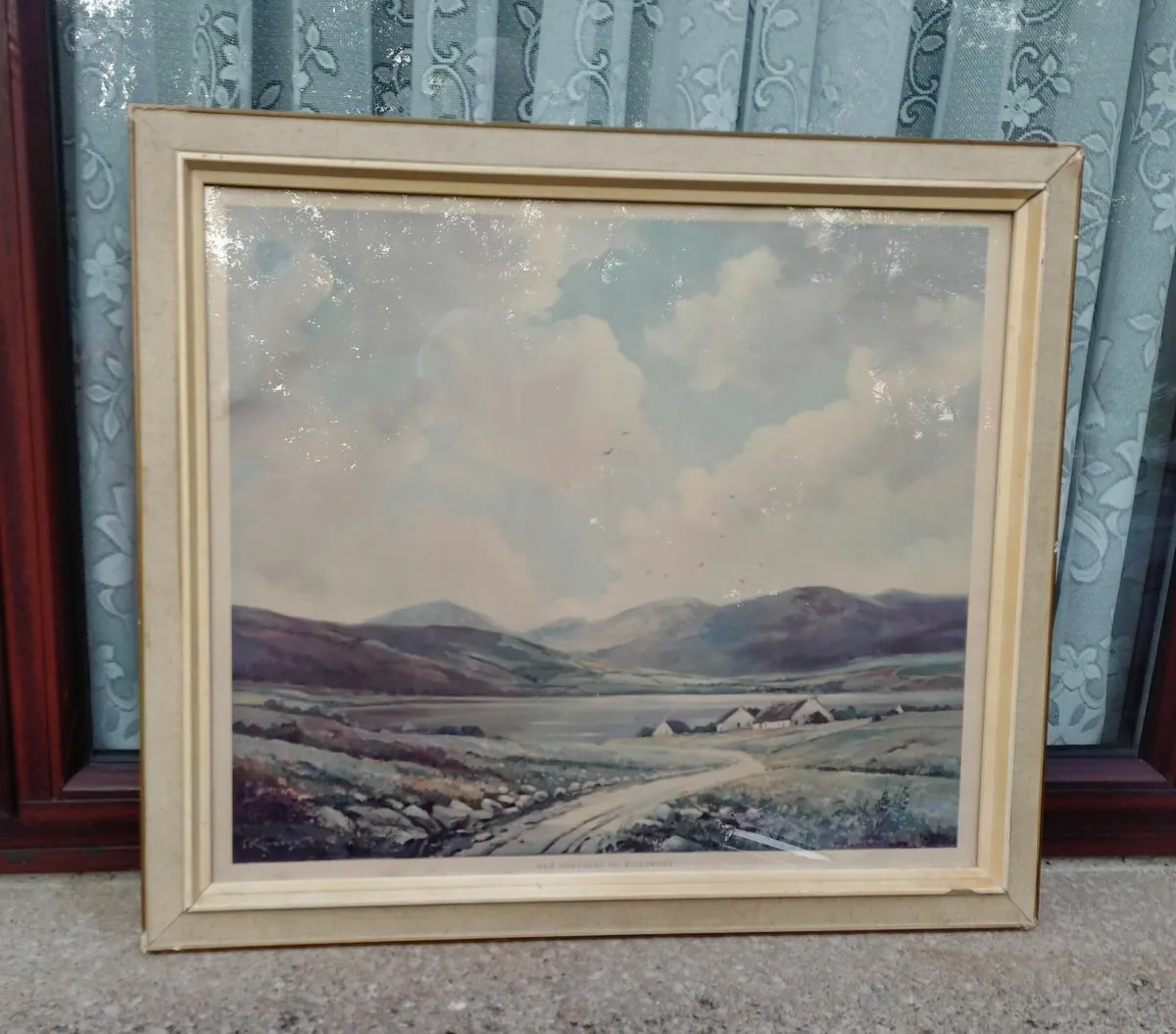 LARGE PICTURE IN FRAME (USED). - Image 1