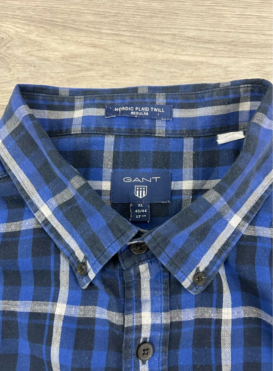 Gant Button Down Check Shirt Mens XL - Image 4