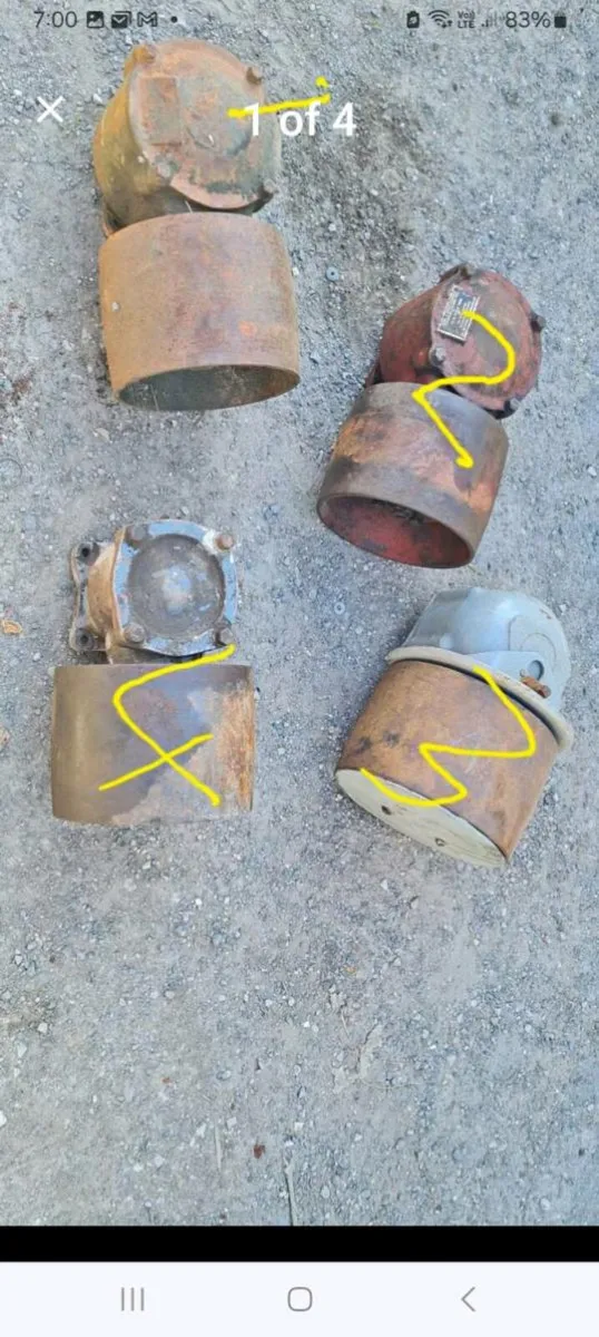 Vintage Tractor PTO BELT PULLEYS - Image 1