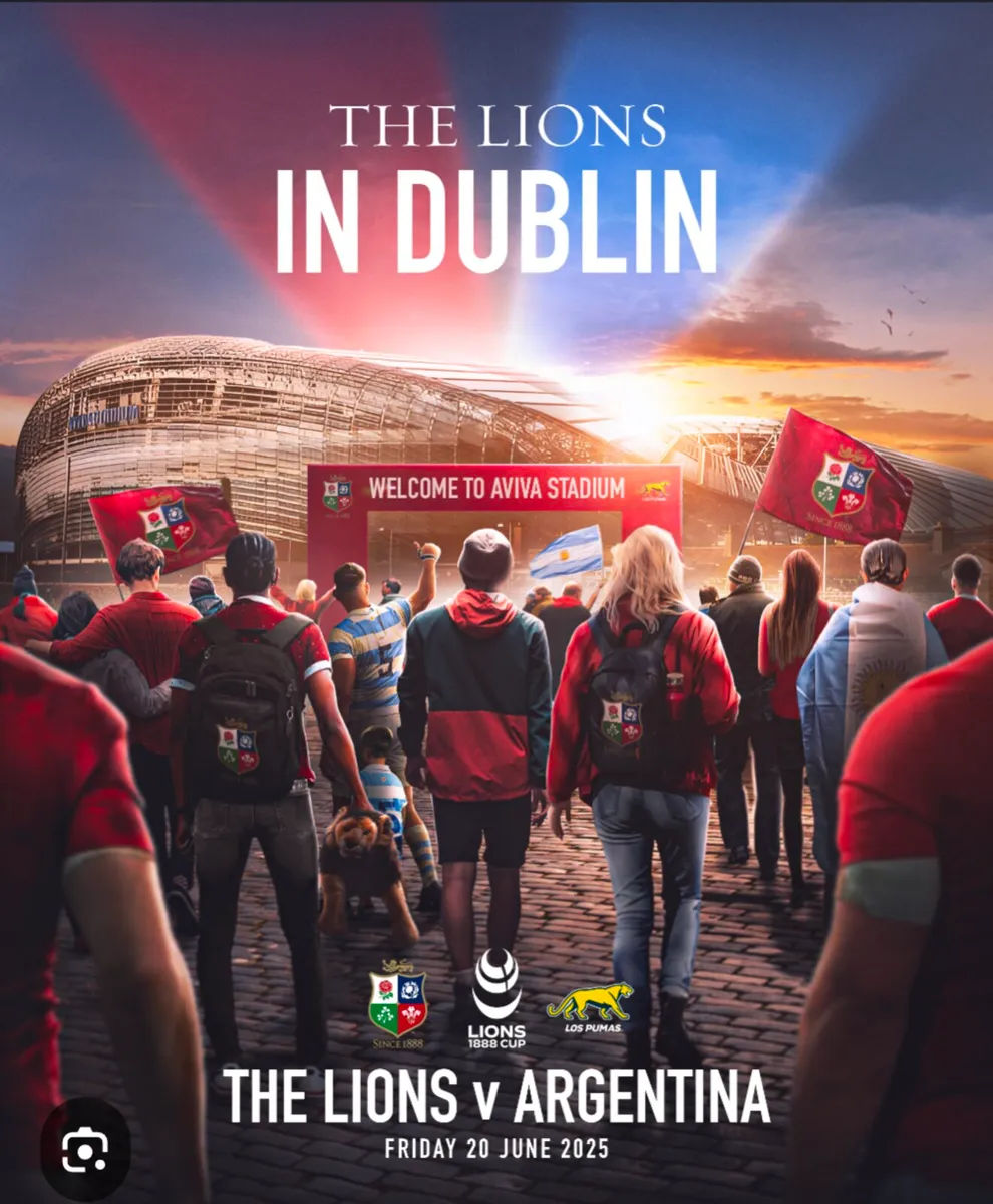 Lions v Argentina Halfway Line Seats - Image 1