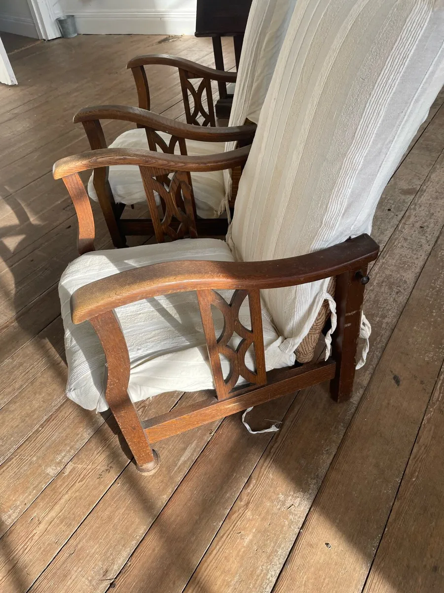 Pair of Antique Arts and Craft chairs - Image 3