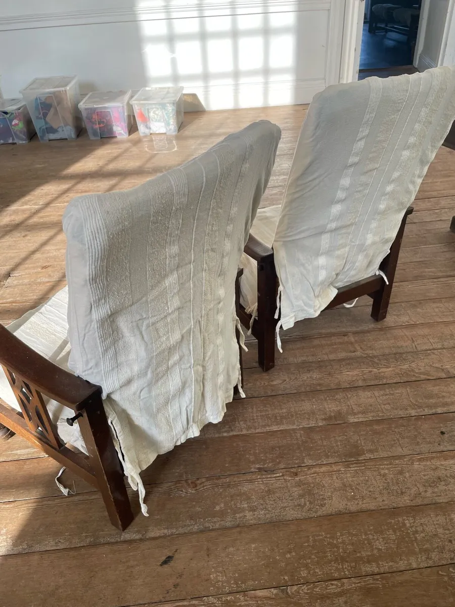 Pair of Antique Arts and Craft chairs - Image 4