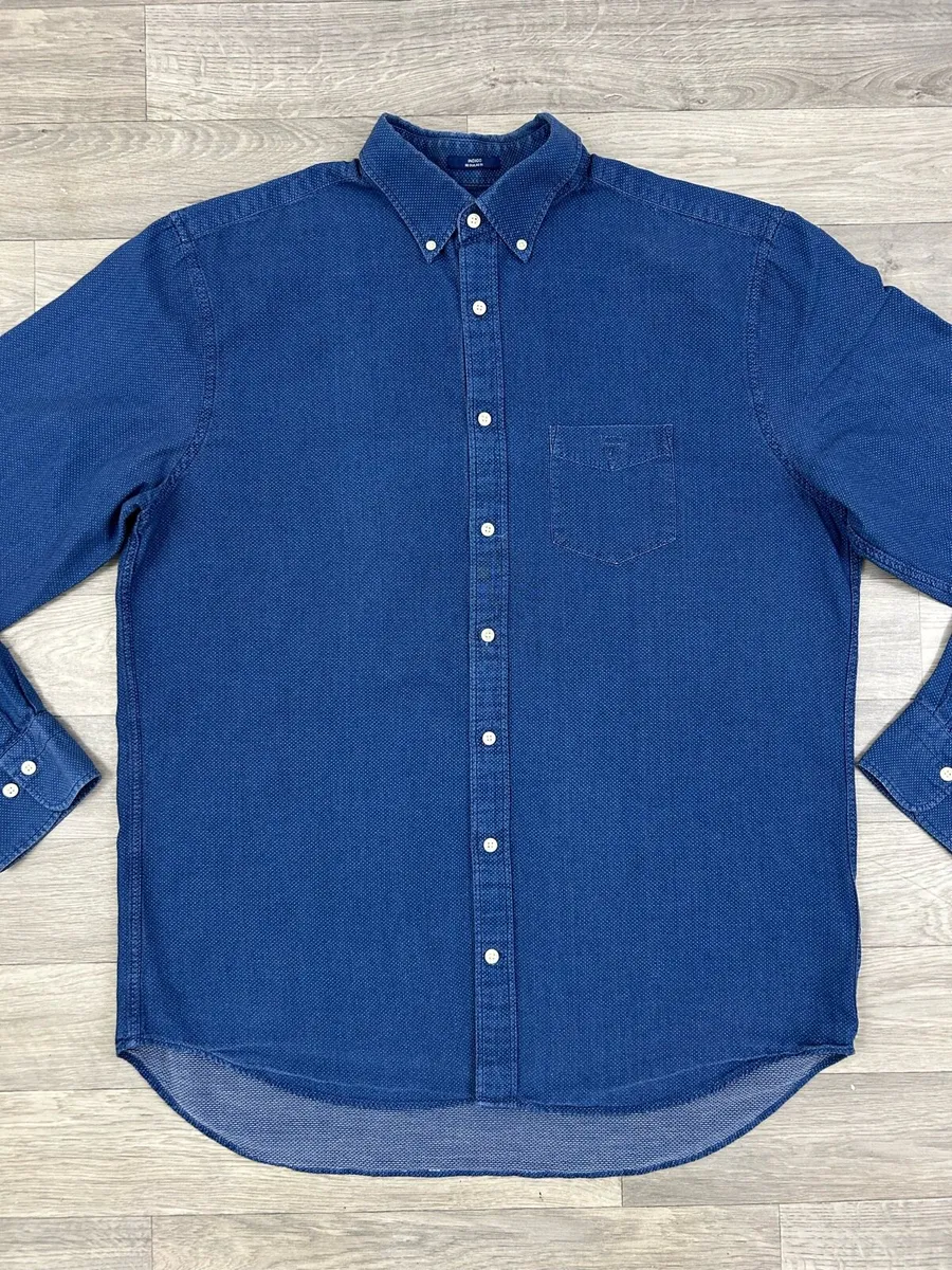 Gant Indigo Shirt Mens Mens XL - Image 2