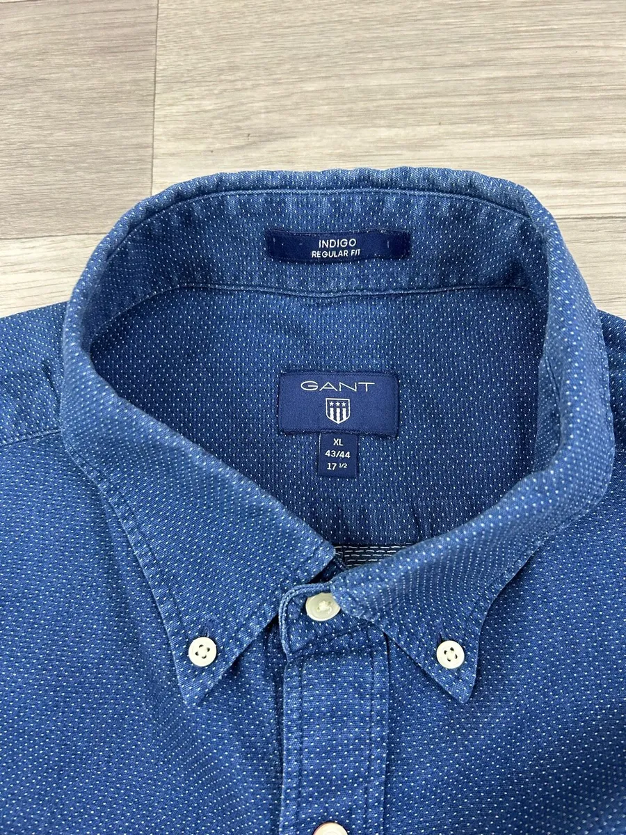 Gant Indigo Shirt Mens Mens XL - Image 4