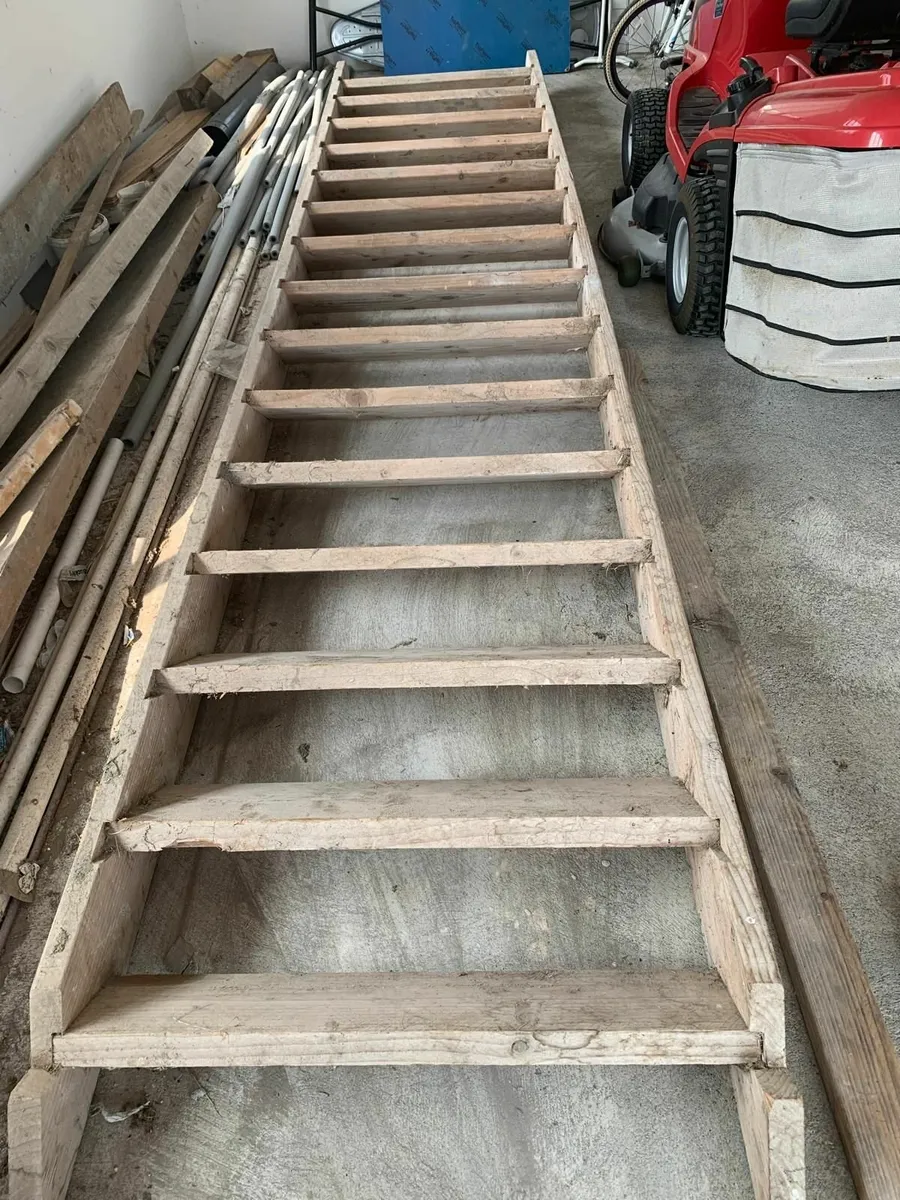 Timber Temporary Building Stairs - Image 1