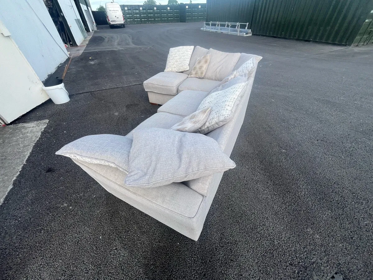 Large grey corner sofa couch delivery available - Image 3