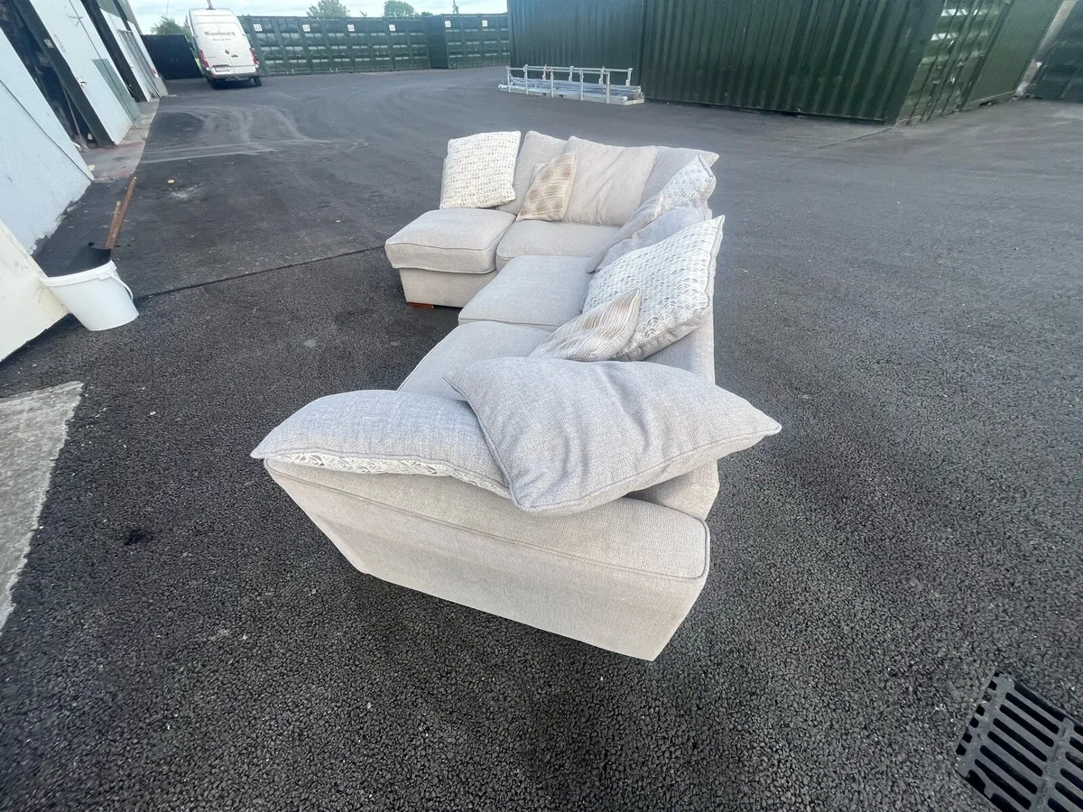 Large grey corner sofa couch delivery available - Image 4