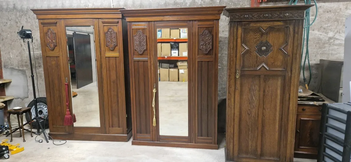 3  Antique Oak Wardrobes €500 each - Image 3