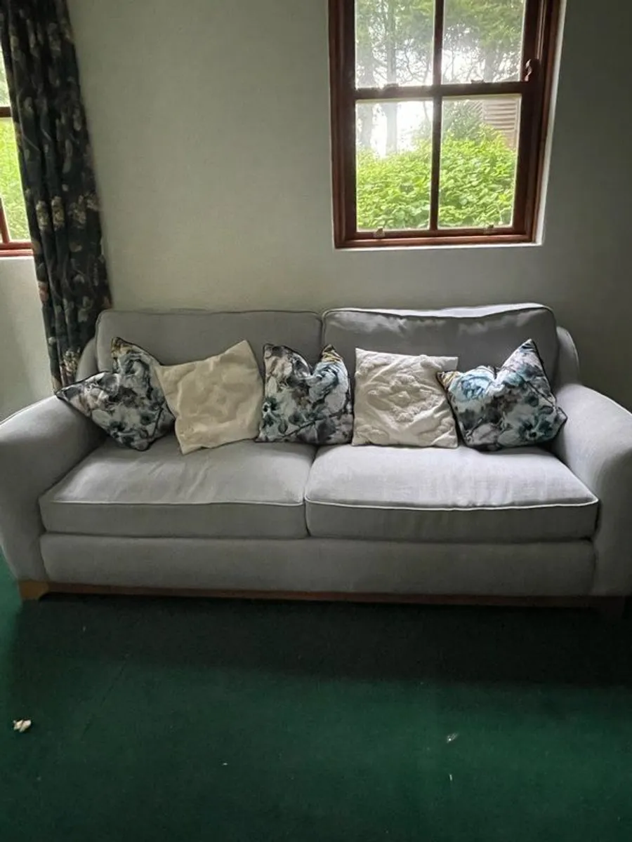 3 Seater Duck Egg Blue sofa - Image 1