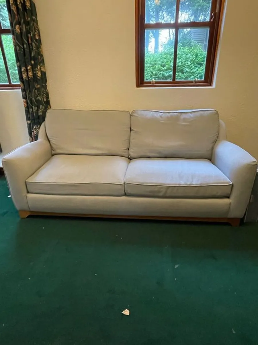 3 Seater Duck Egg Blue sofa - Image 3