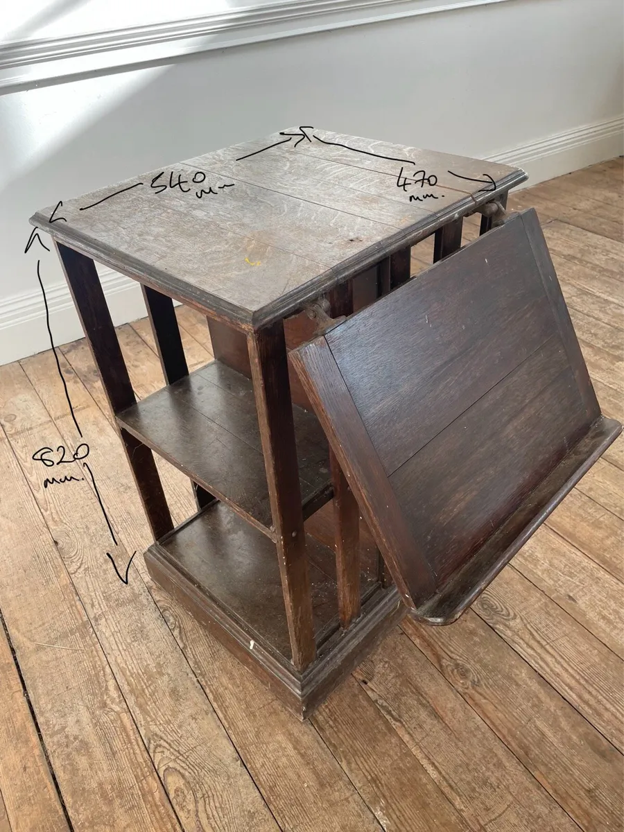 unusual antique edwardian bookcase - Image 1