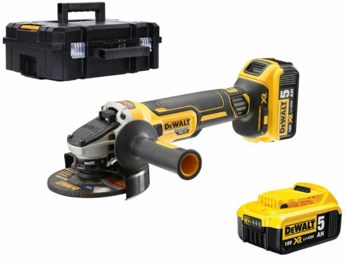 DeWalt DCG405P2 18v Li-ion 125mm Angle Grinder Kit