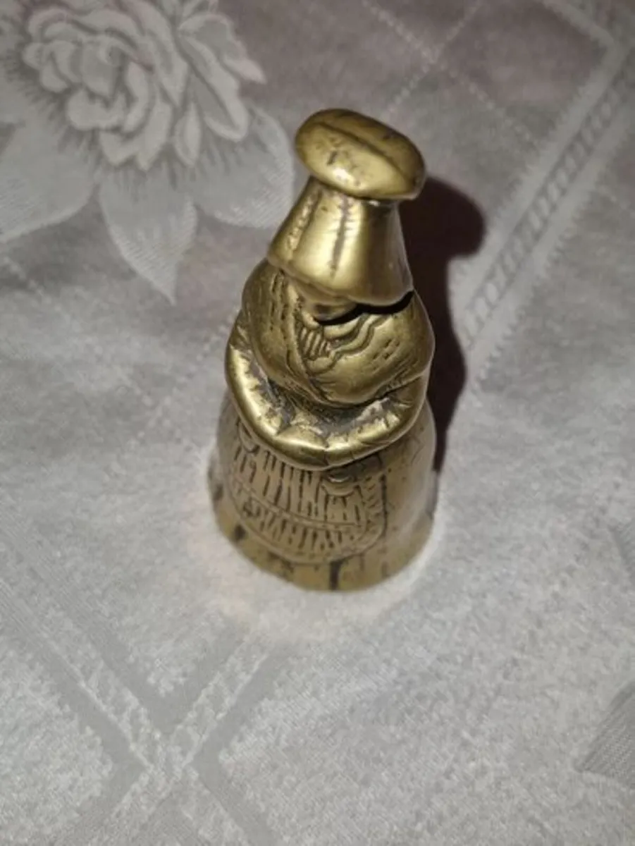 Vintage Brass Lady Bell - Image 3