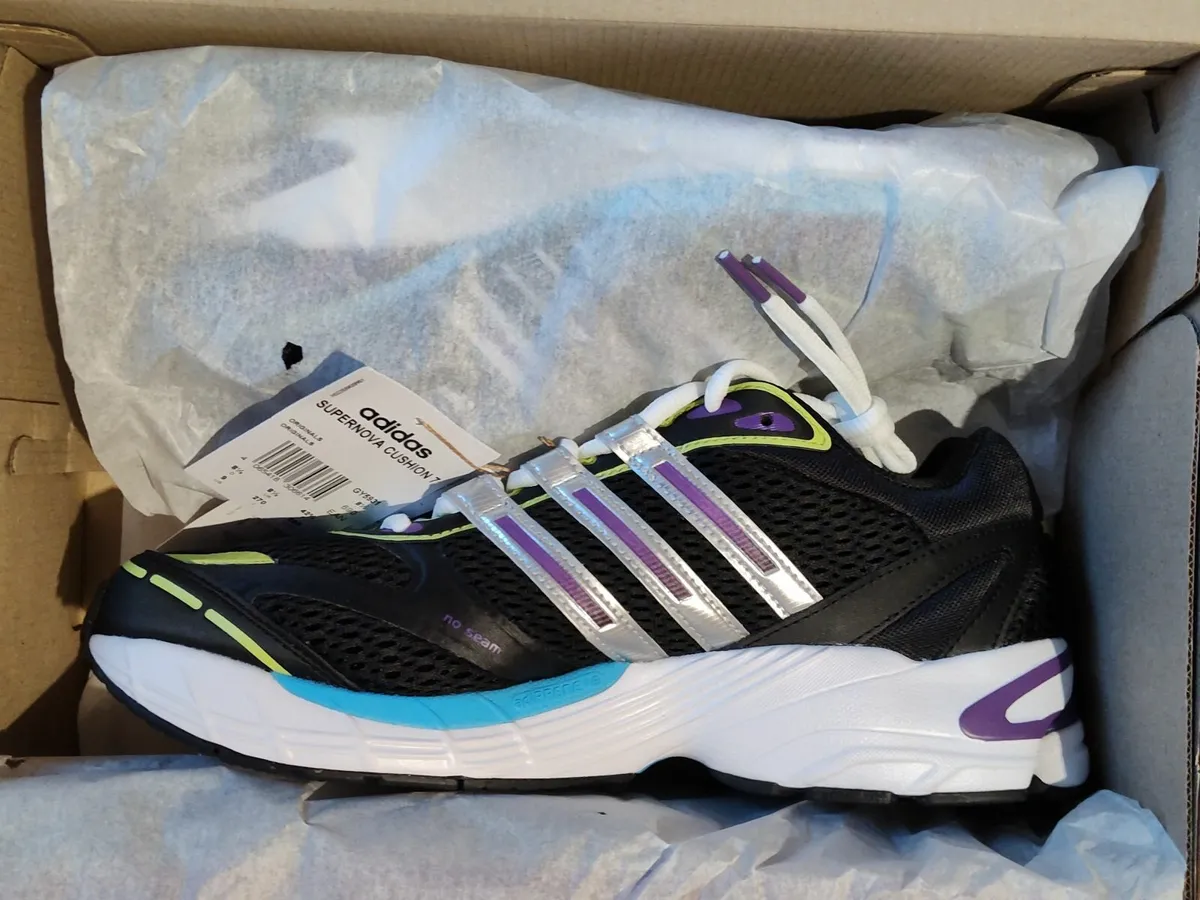 New Adidas Supernova Cushion 7 Black (Size 8.5 UK) - Image 3