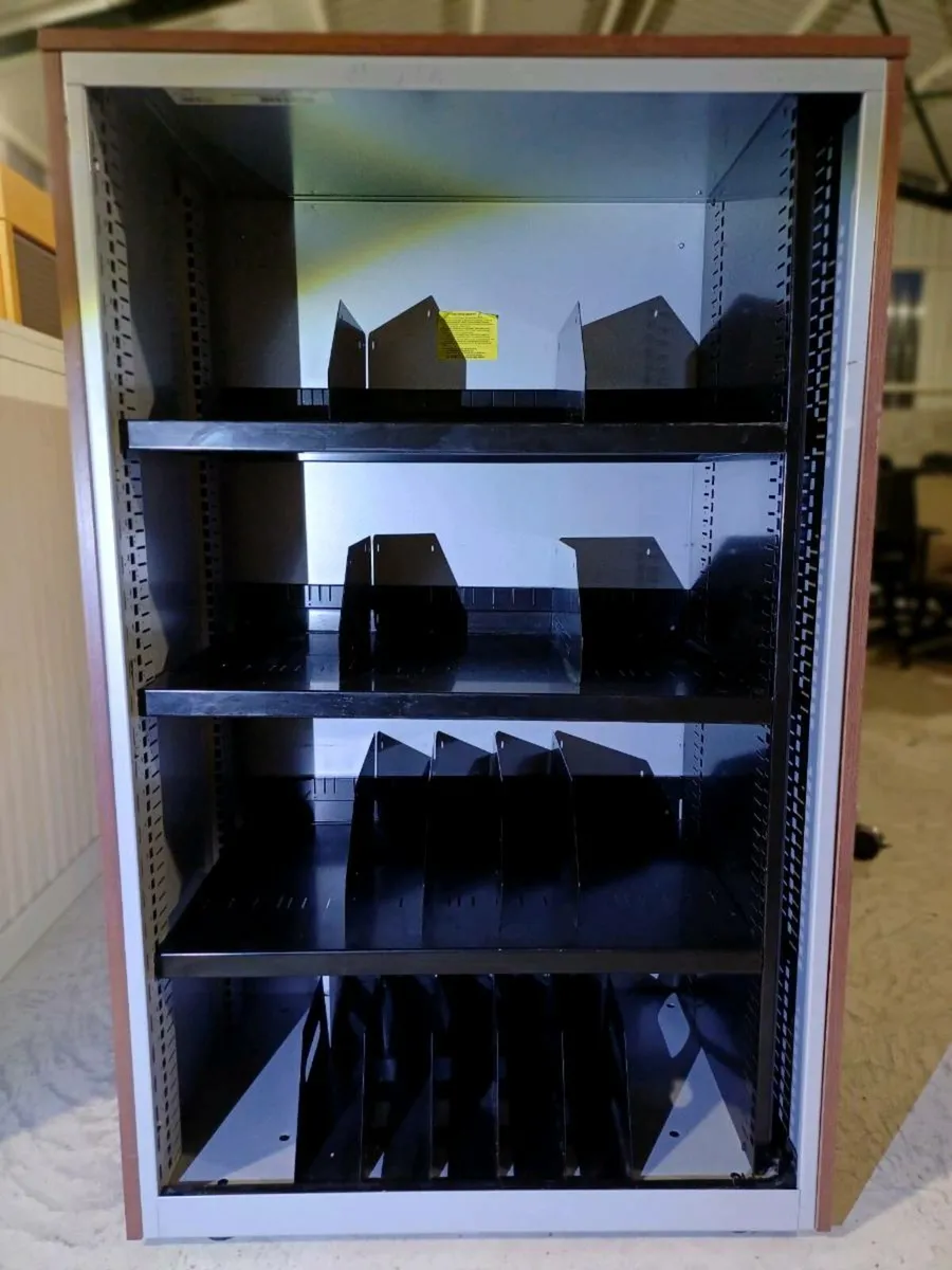 Steel Filing Cabinet - Wooden Top & Sides - Image 3
