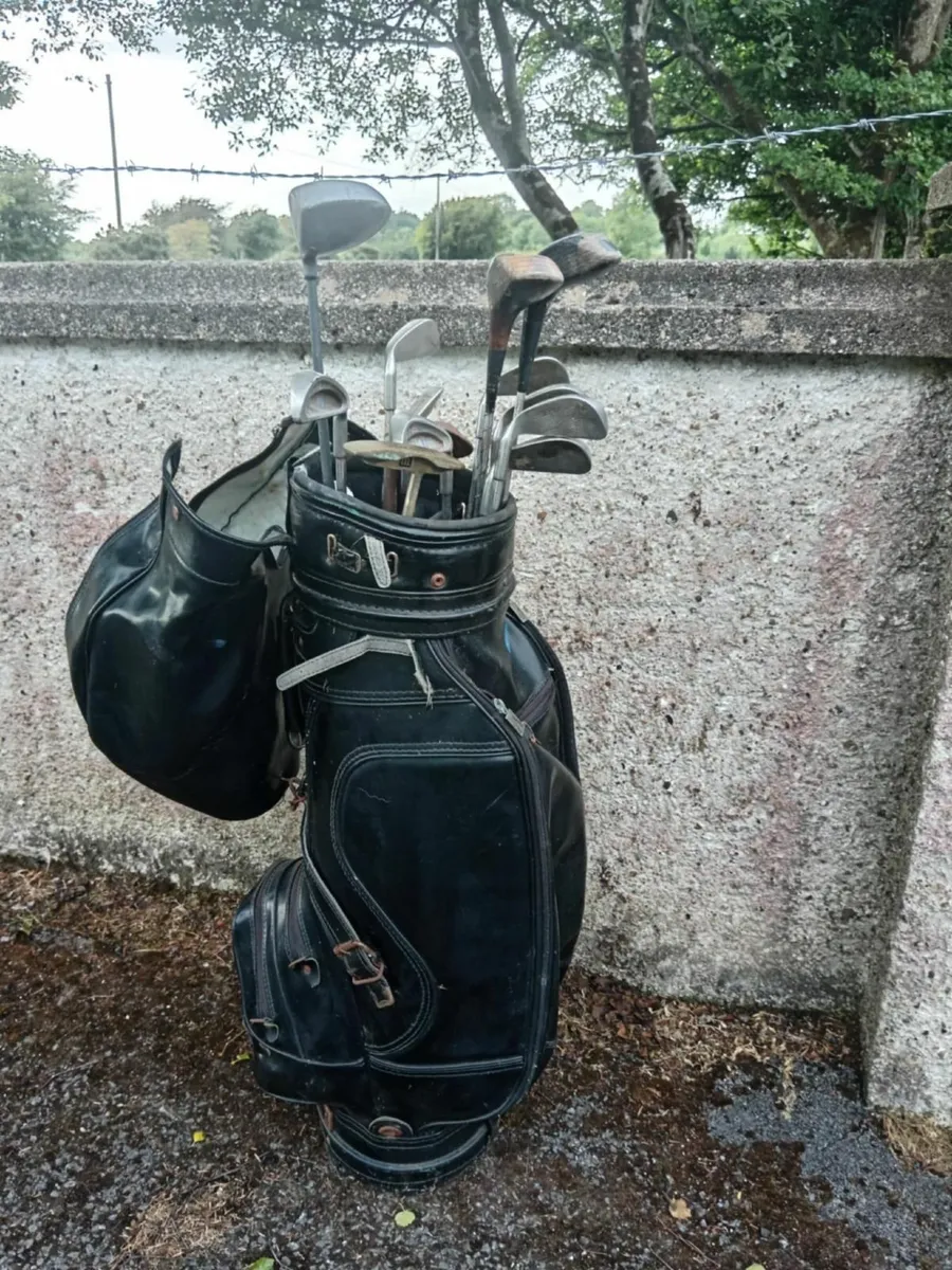 Golf set in Slazenger vintage bag - Image 1