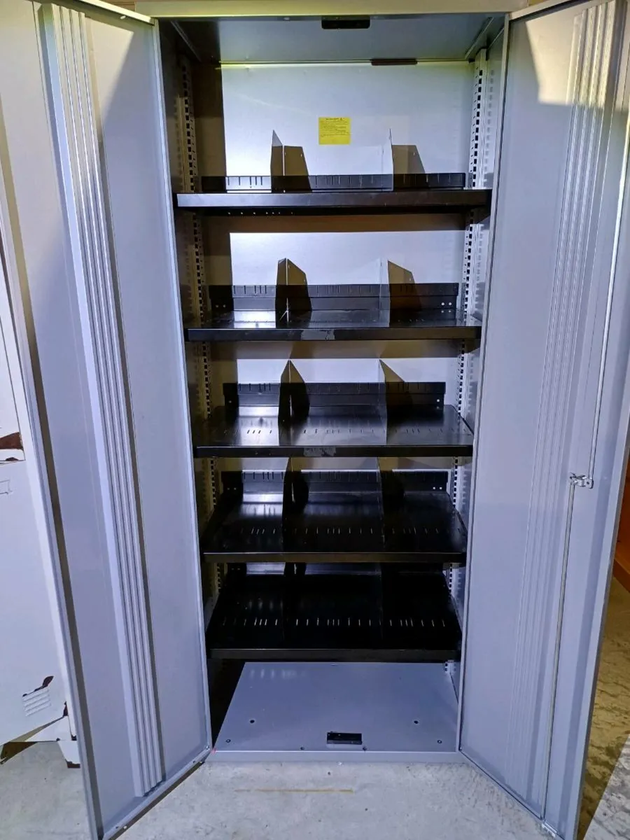1.95m Tall Bisley Steel Two Door Filing Cabinet - Image 2