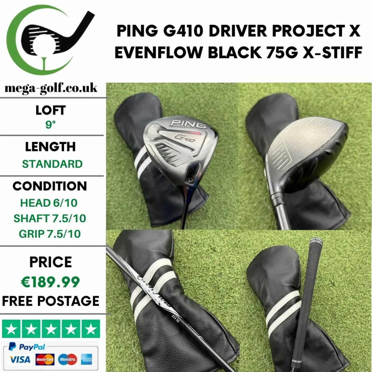 PING G410 DRIVER / 9° / X-STIFF - Image 1