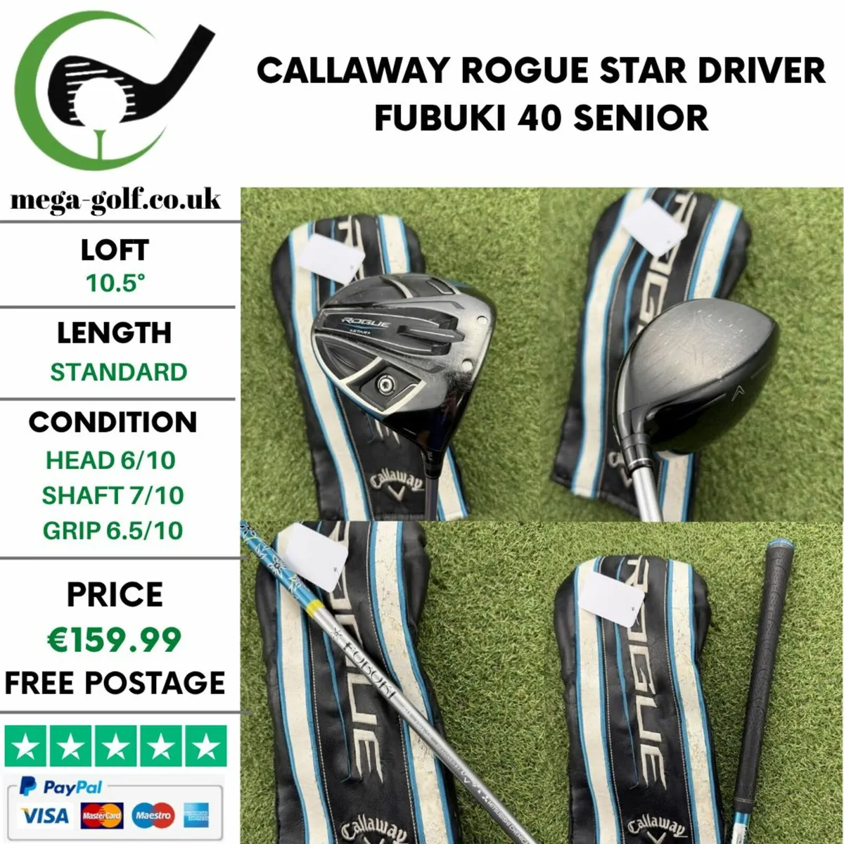 CALLAWAY ROGUE STAR DRIVER / 10.5° / SENIOR - Image 1