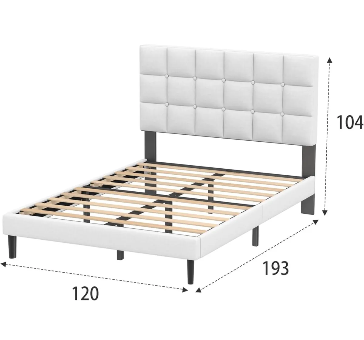 Small Double Bed Frame - Image 2