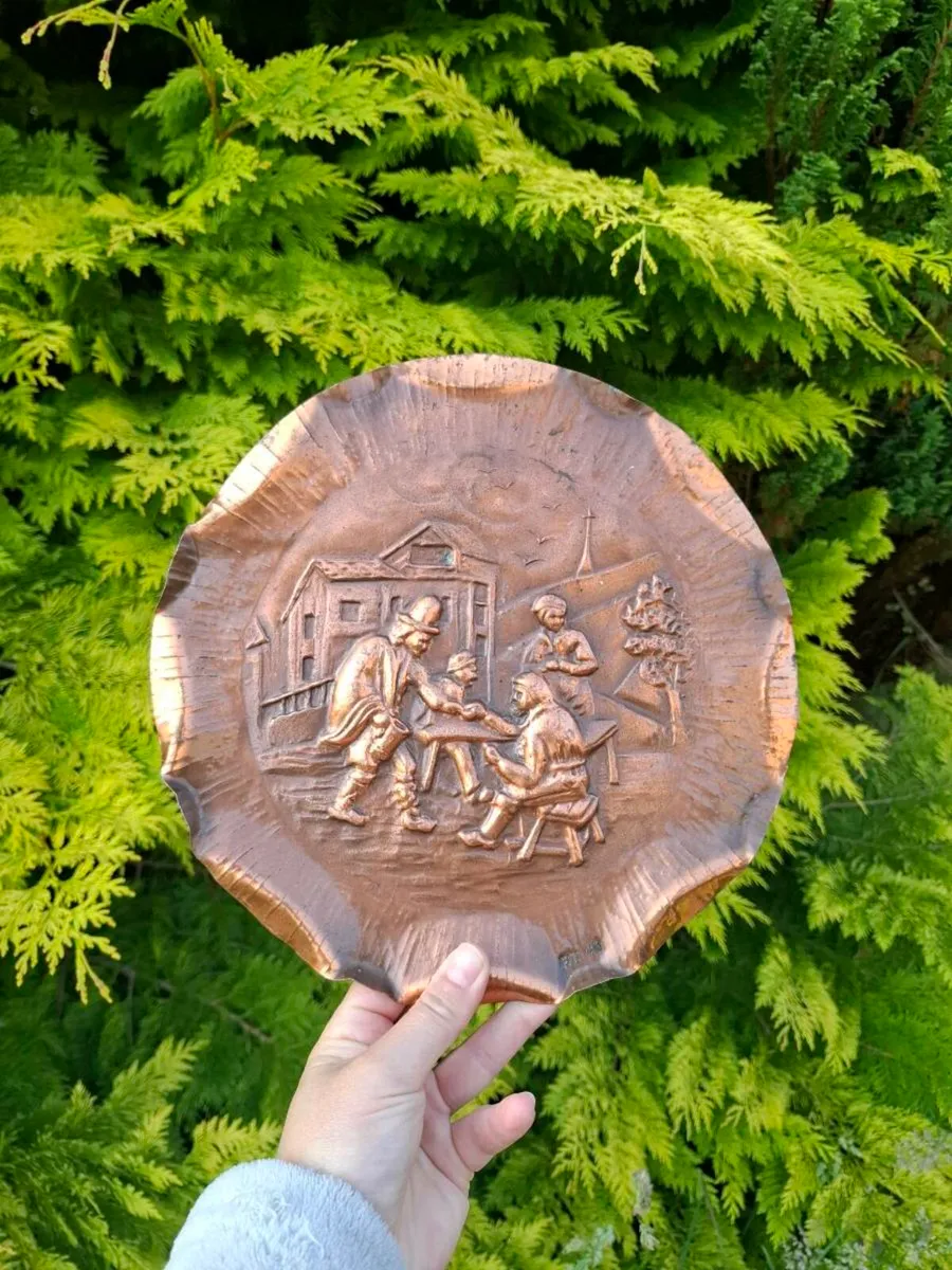 Copper decorative plate postage possible
