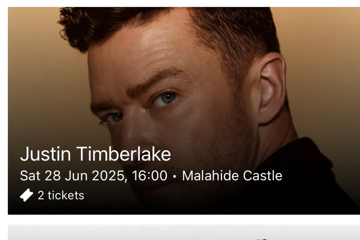 Justin Timberlake x2 tickets