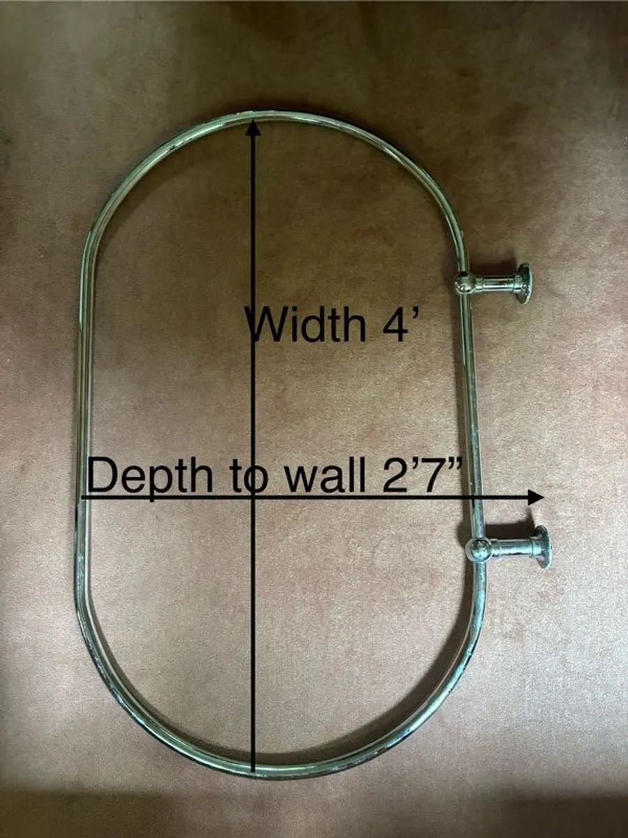 Oval luxury shower curtain rail - Image 3