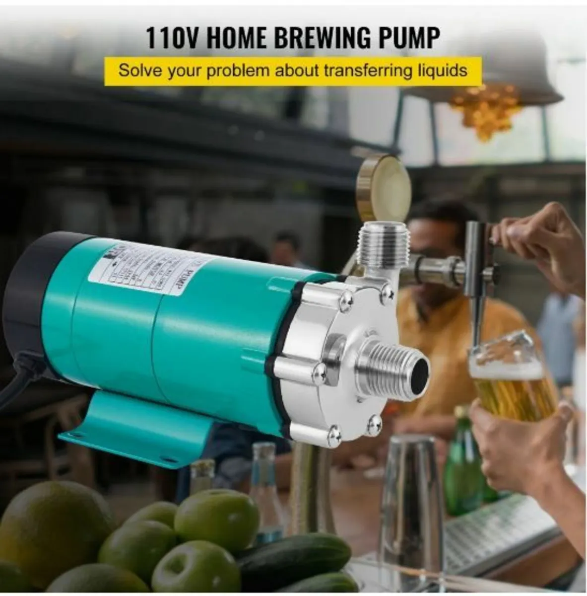 Magnetic Beer Pump with Food MP-15RP Grade Well - Image 2