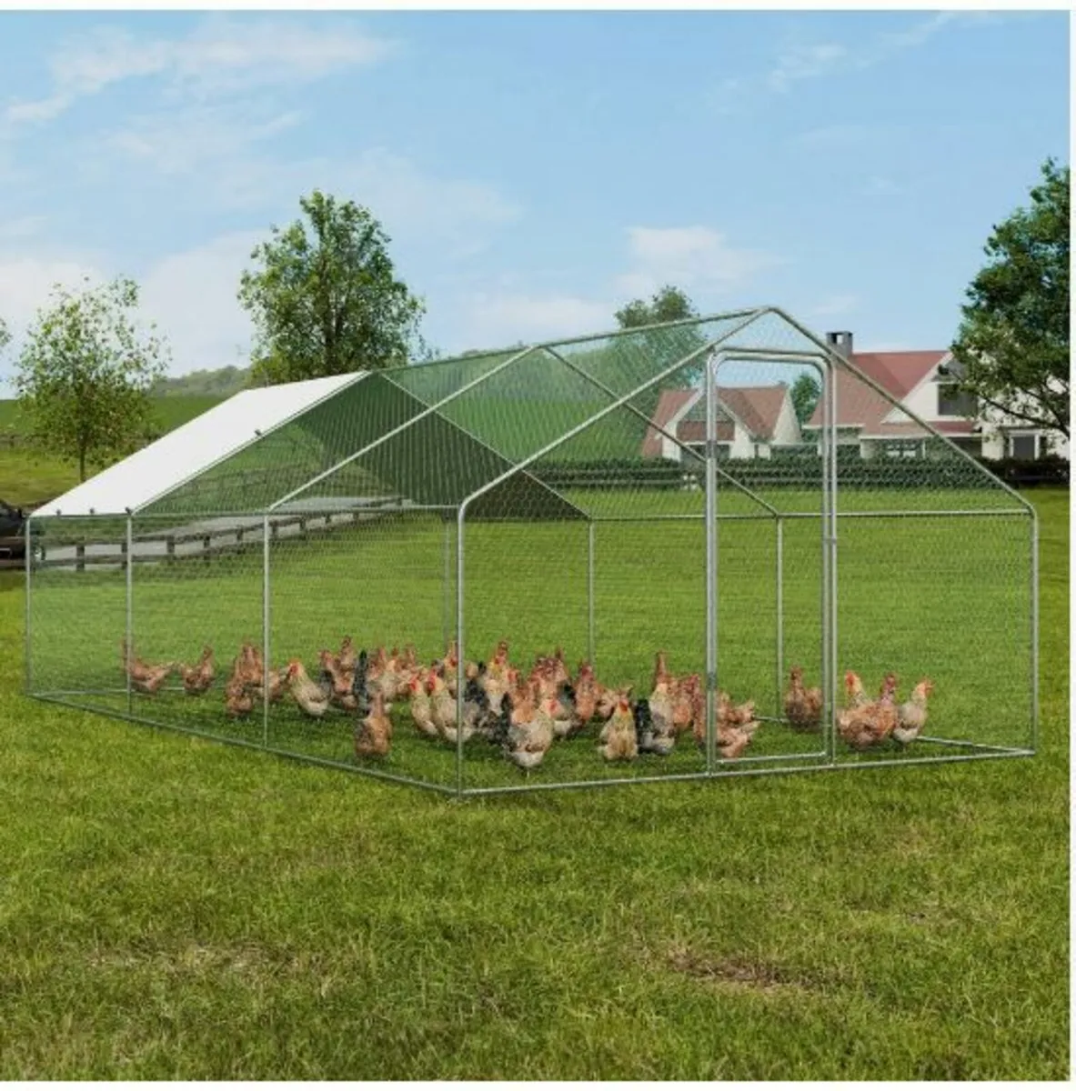 Large Metal Chicken Coop - Image 2