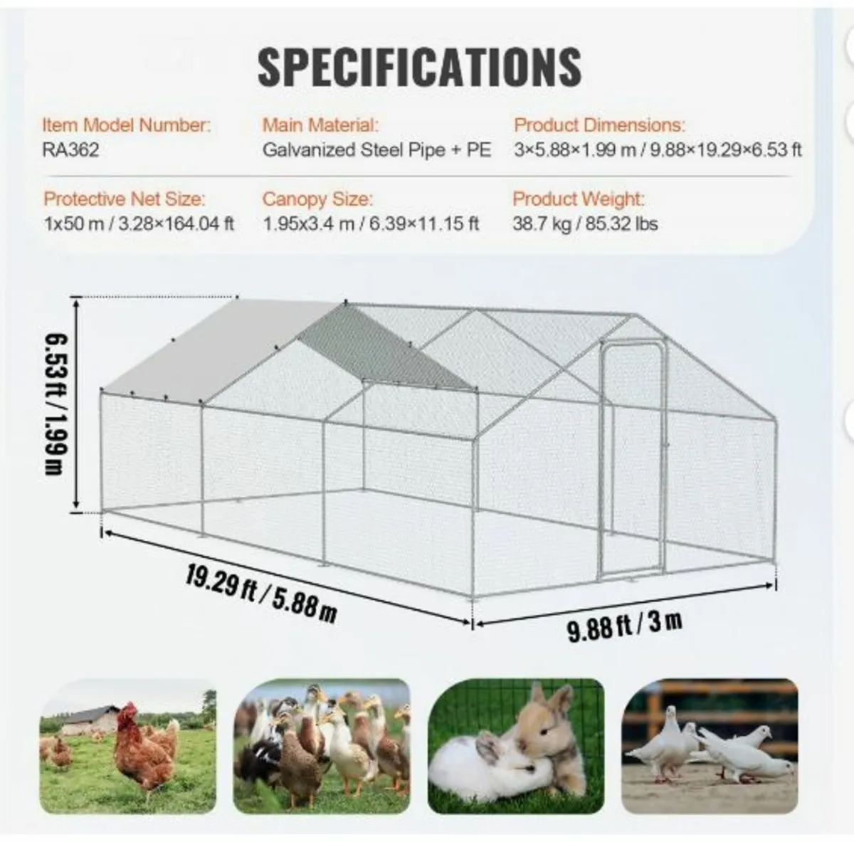 Large Metal Chicken Coop - Image 4