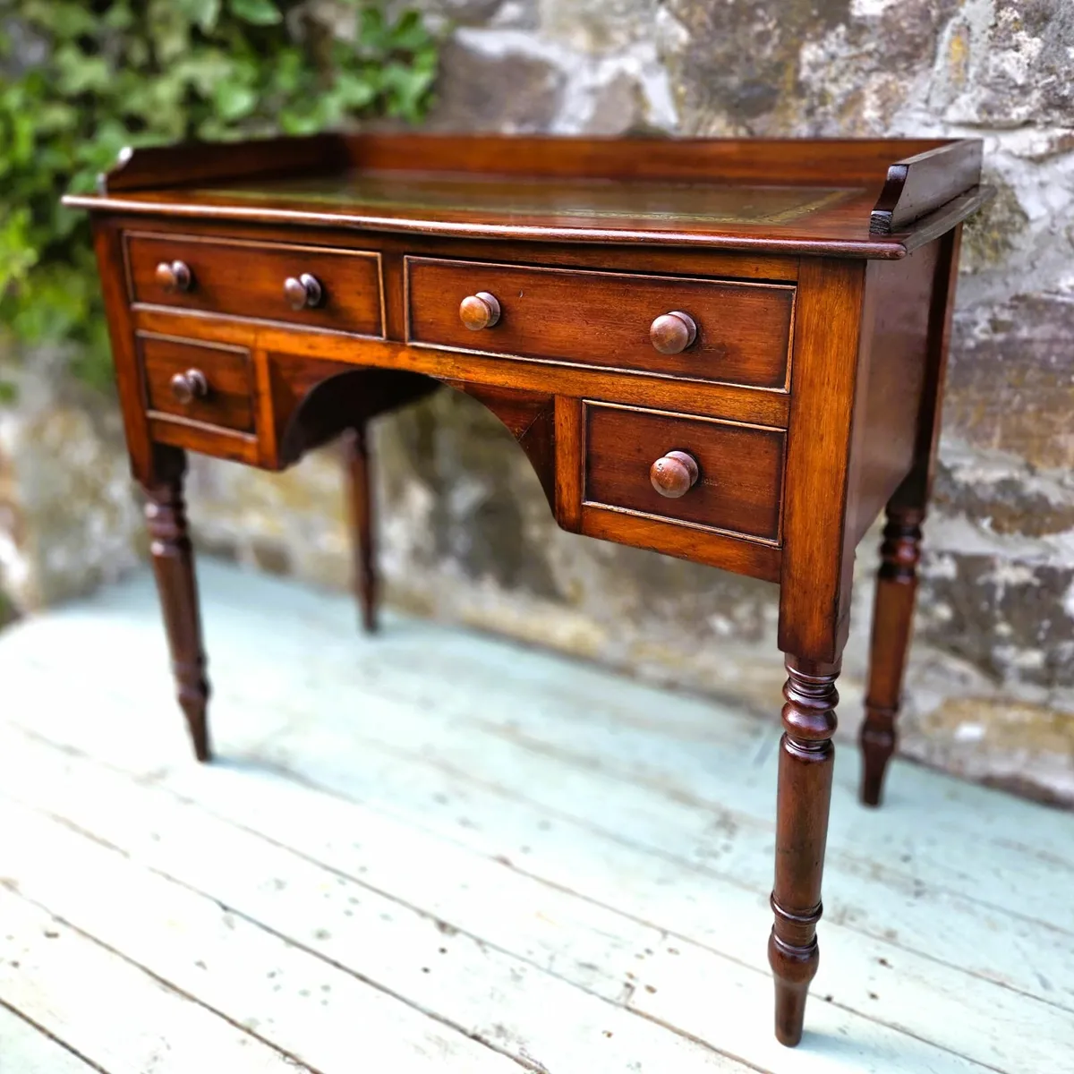 Victorian Kneehole Desk- Circa 1880 - Image 2