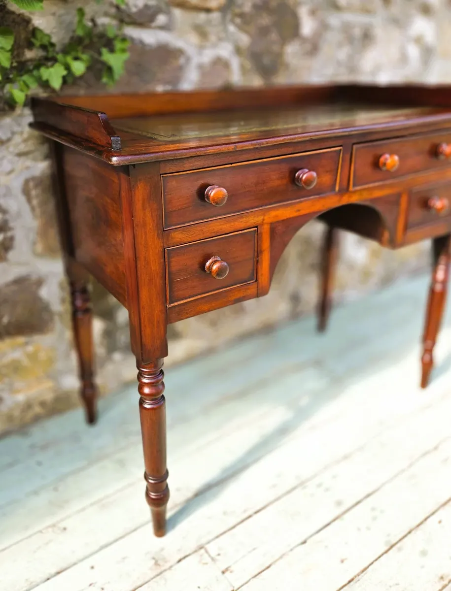 Victorian Kneehole Desk- Circa 1880 - Image 3