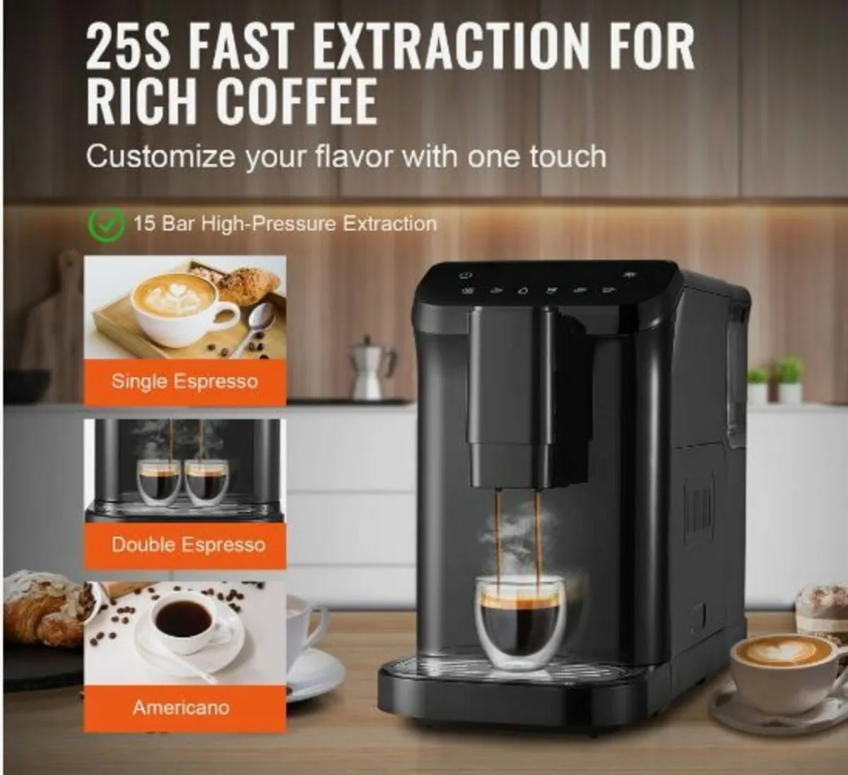 Automatic Espresso Machine 15Bar - Image 3