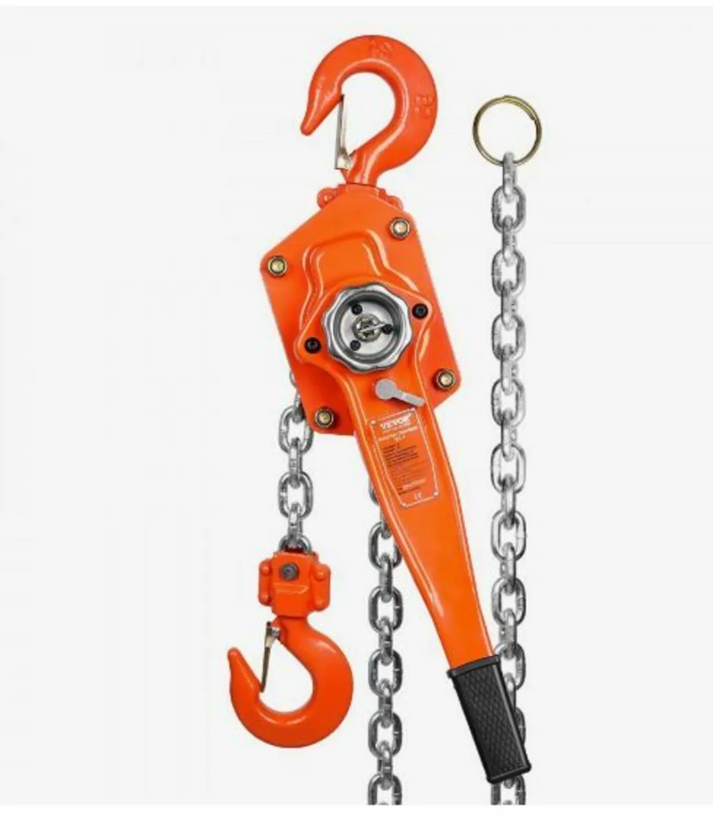 Manual Lever Chain Hoist, 3 Ton 6600 lbs Capacity - Image 1