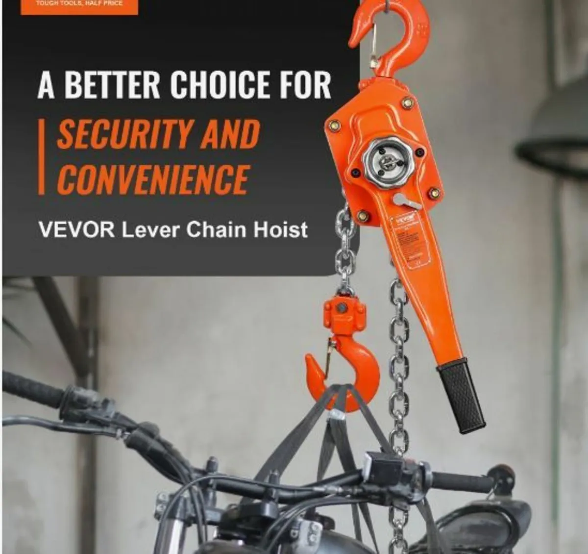 Manual Lever Chain Hoist, 3 Ton 6600 lbs Capacity - Image 2