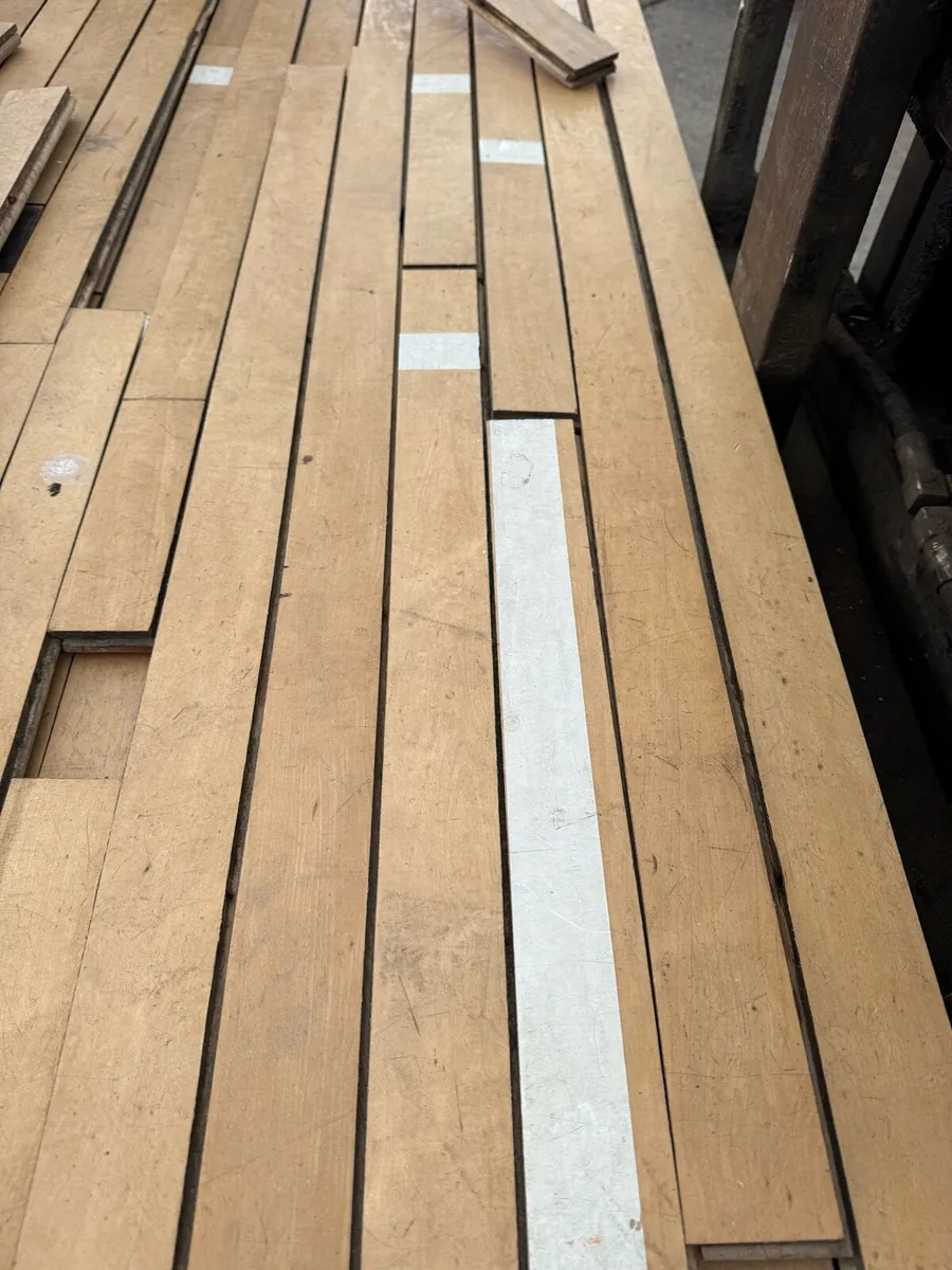Quantity of reclaimed maple strip flooring - Image 2