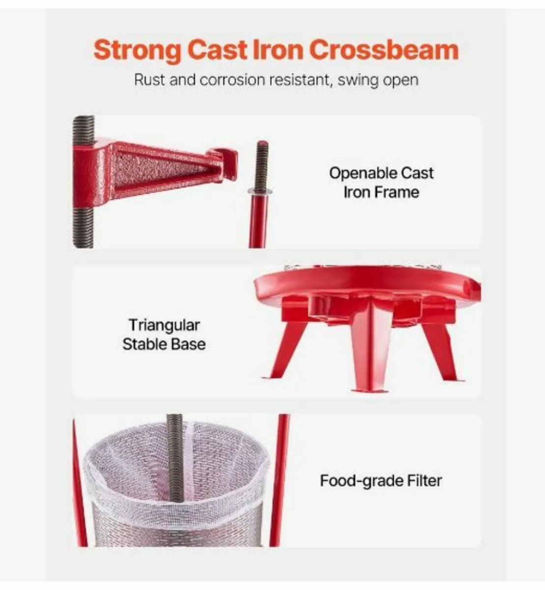 Fruit Wine Press Manual Press for Wine Making - Image 4