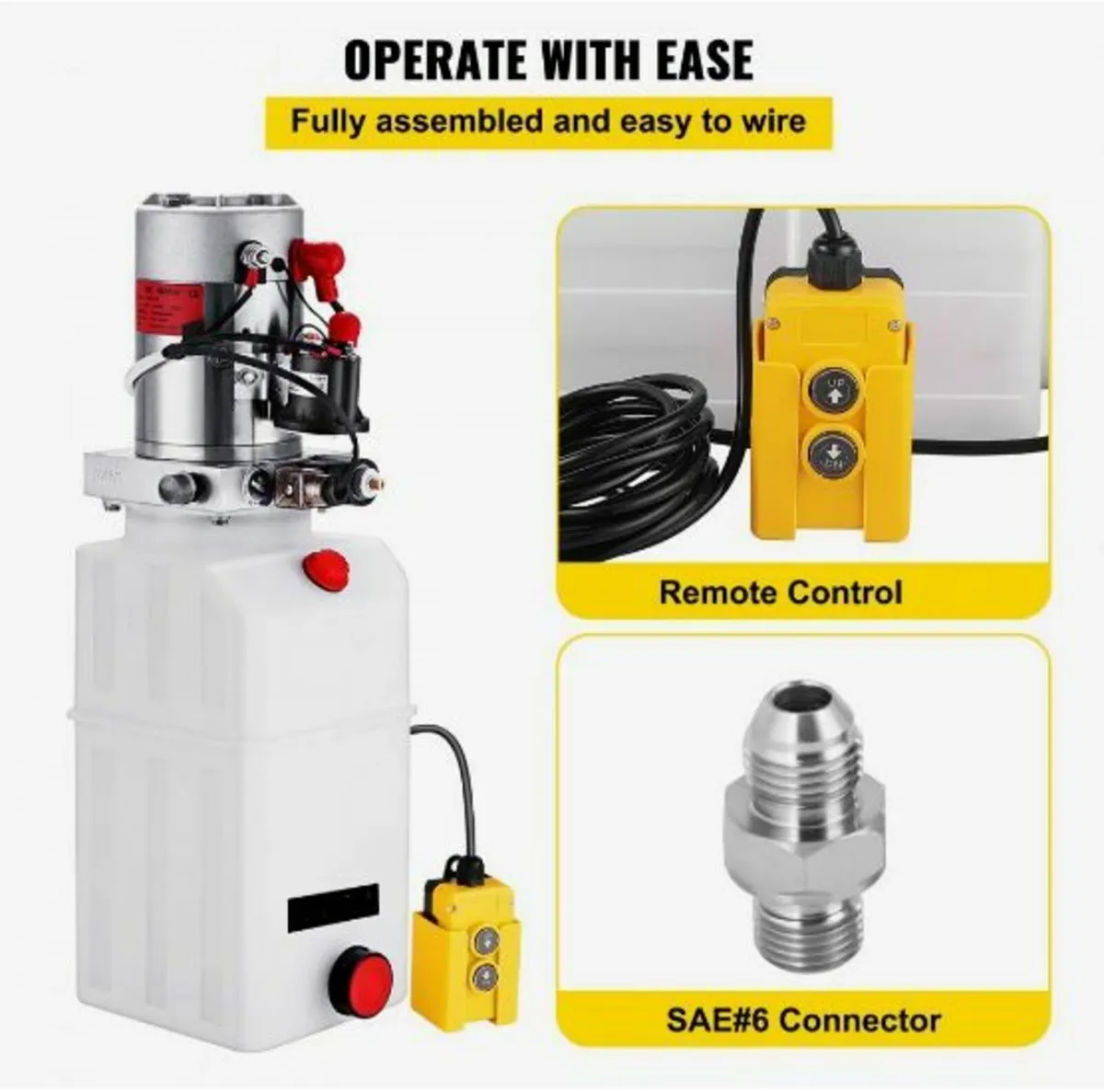 Hydraulic Pump Power Unit DC 12V 6L - Image 4