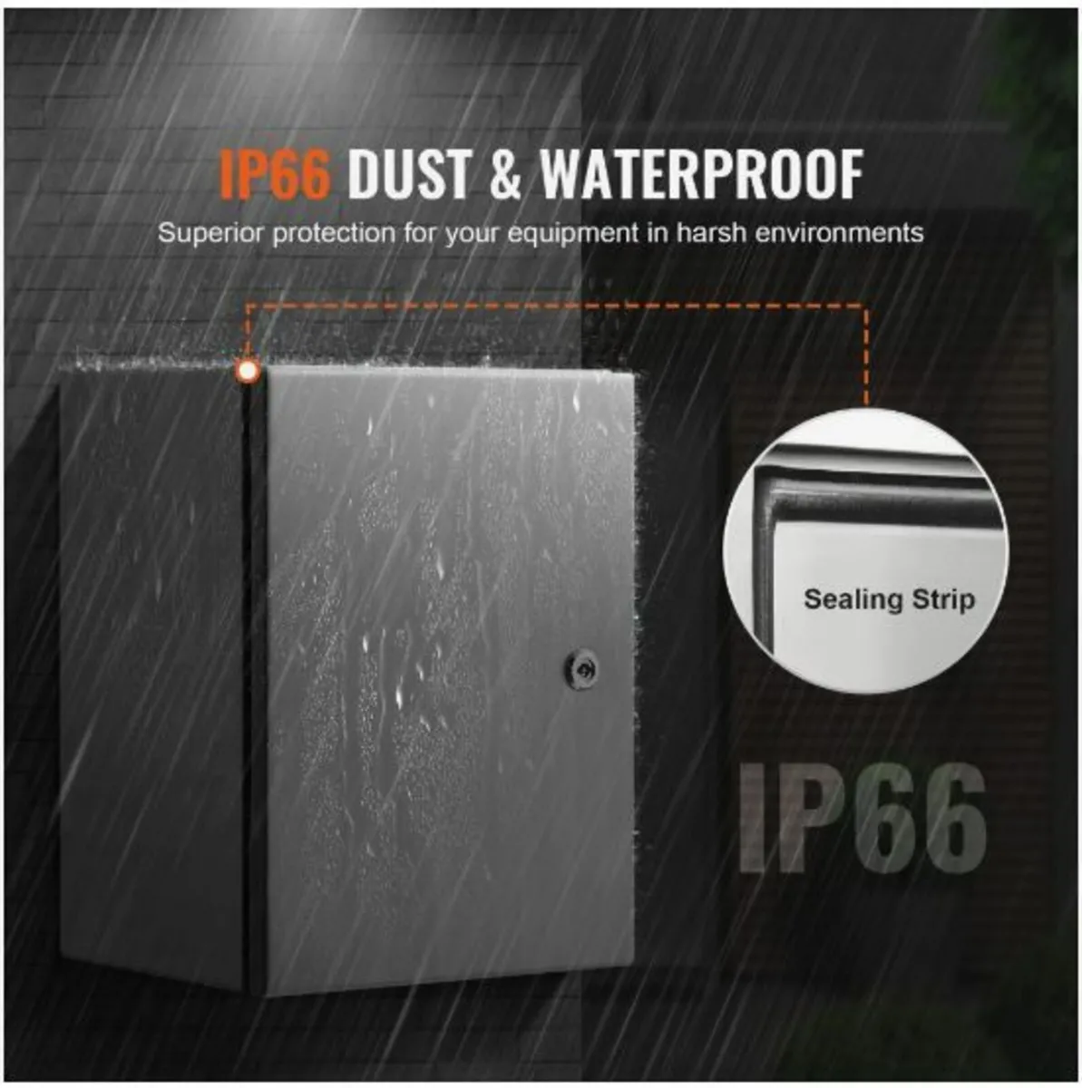 Steel Electrical Box, 16"x 12"x 10", 304 Stainless - Image 3