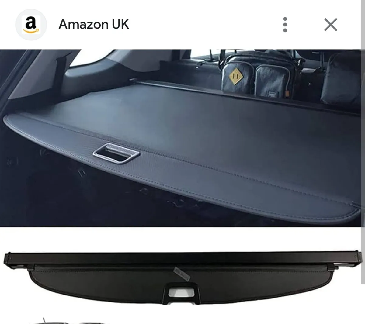 Hyundai sante parcel shelf
