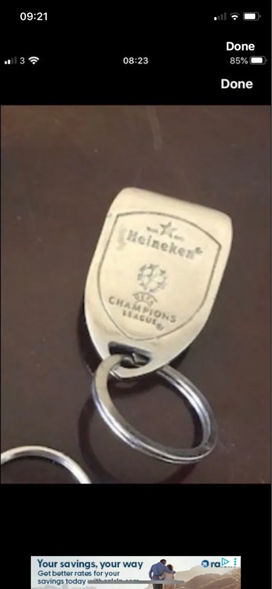 Heineken Champions League Key Ring/ Bottle Opener - Image 1