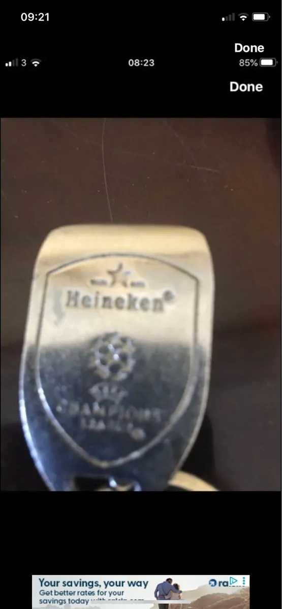 Heineken Champions League Key Ring/ Bottle Opener - Image 3