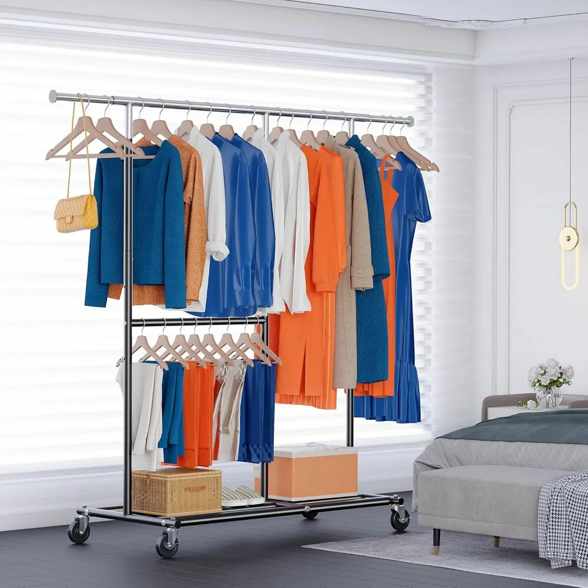Heavy Duty Clothes Rail, Sturdy 150KG Rack - Image 3