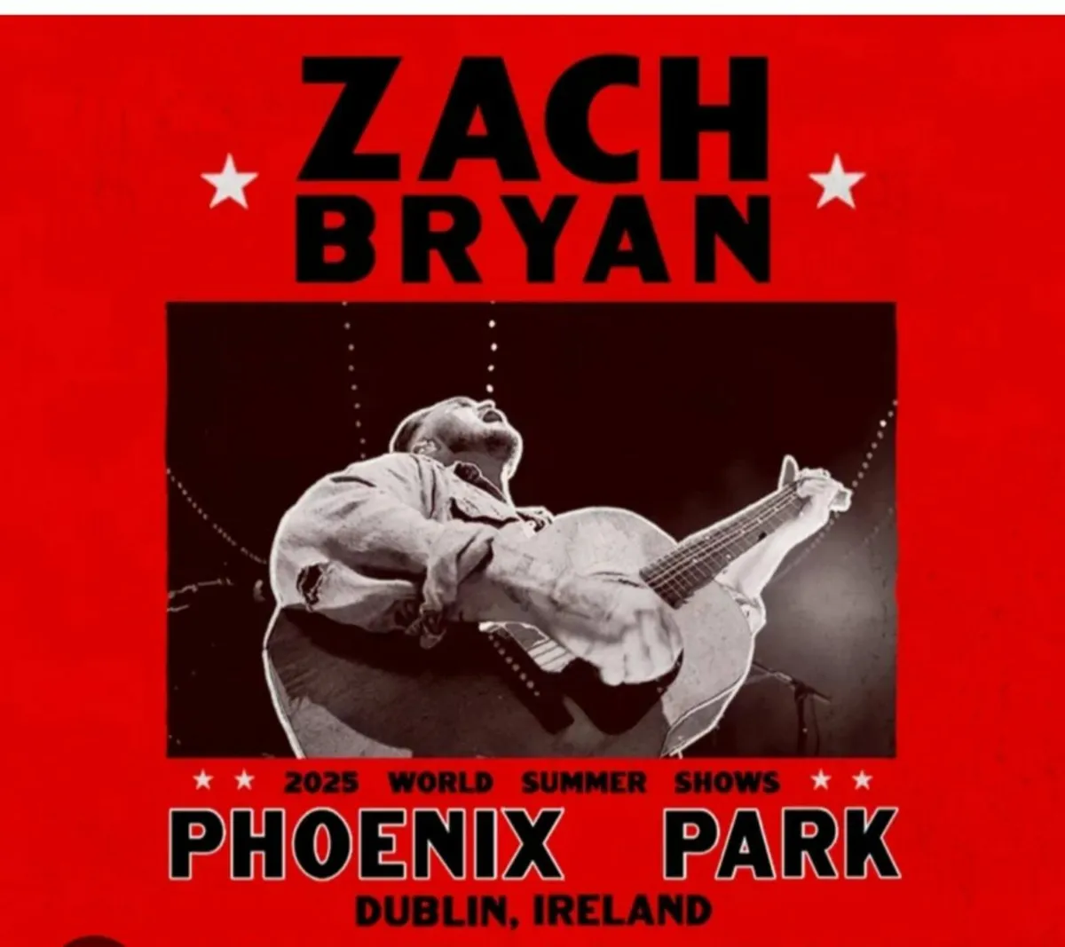 Zach Bryan Gold Circle Tickets Friday 21st - Image 1