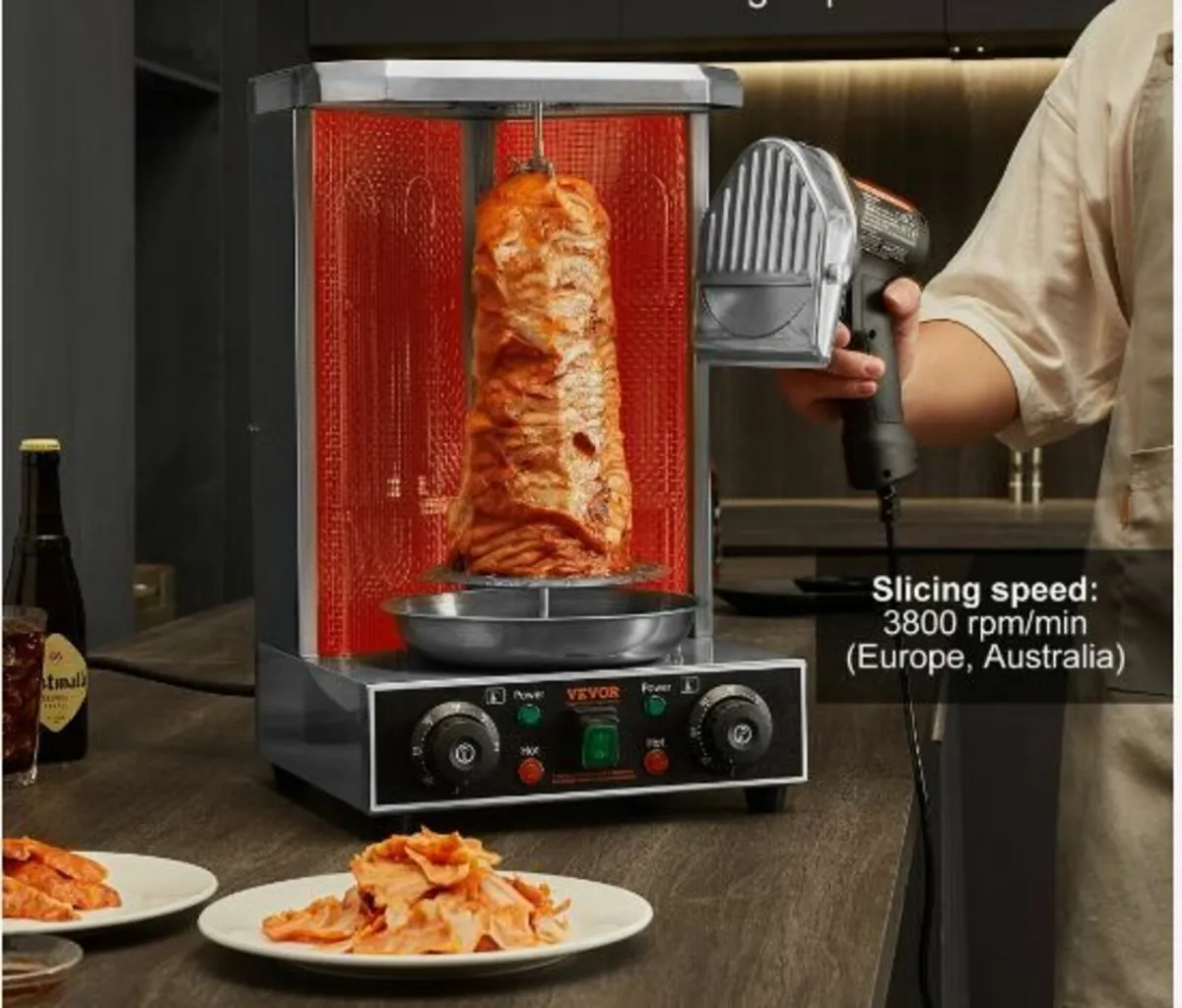 Electric Shawarma Knife Turkish Doner Kebab - Image 4