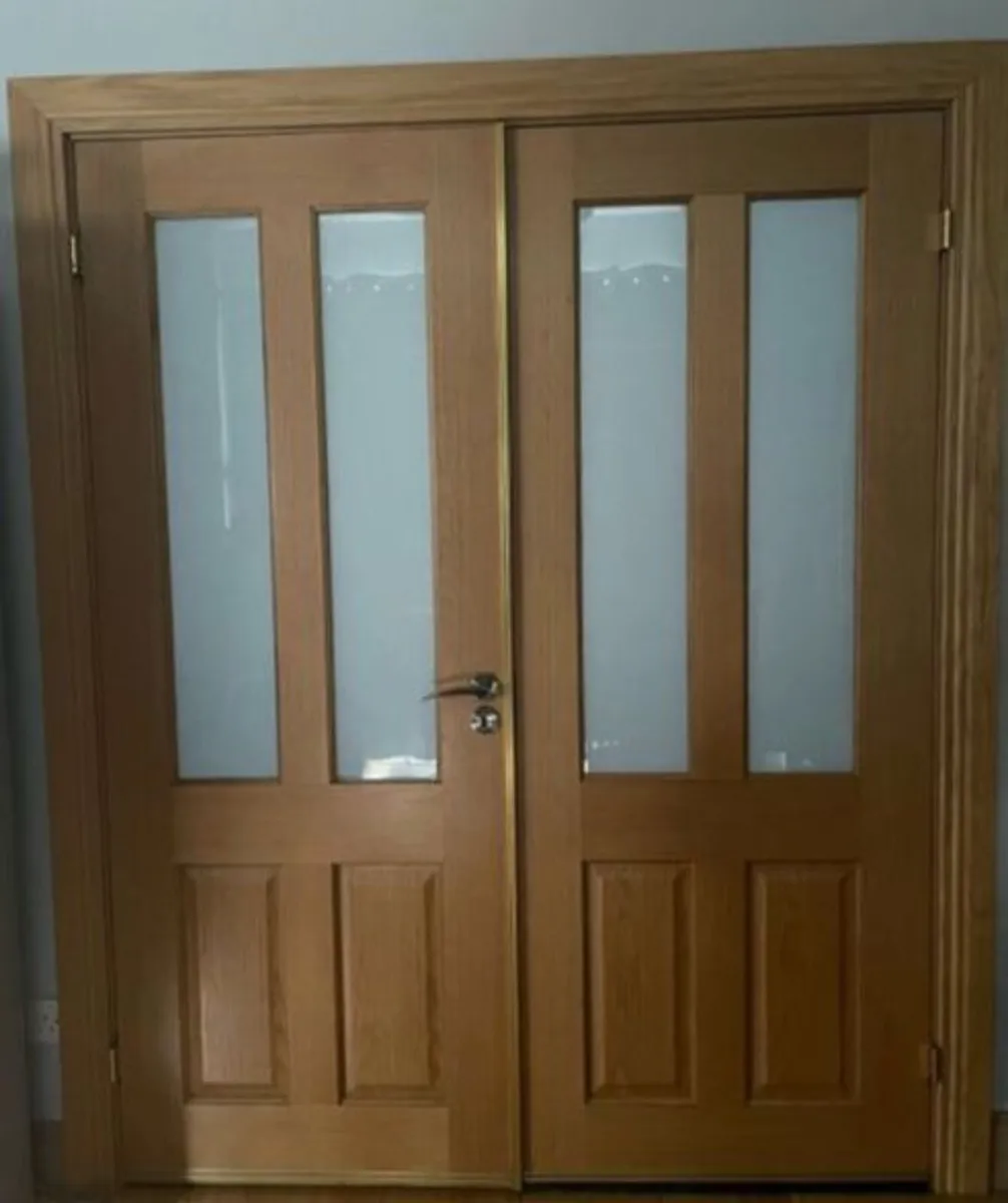 MODERN OAK DOUBLE DOORS - Image 2