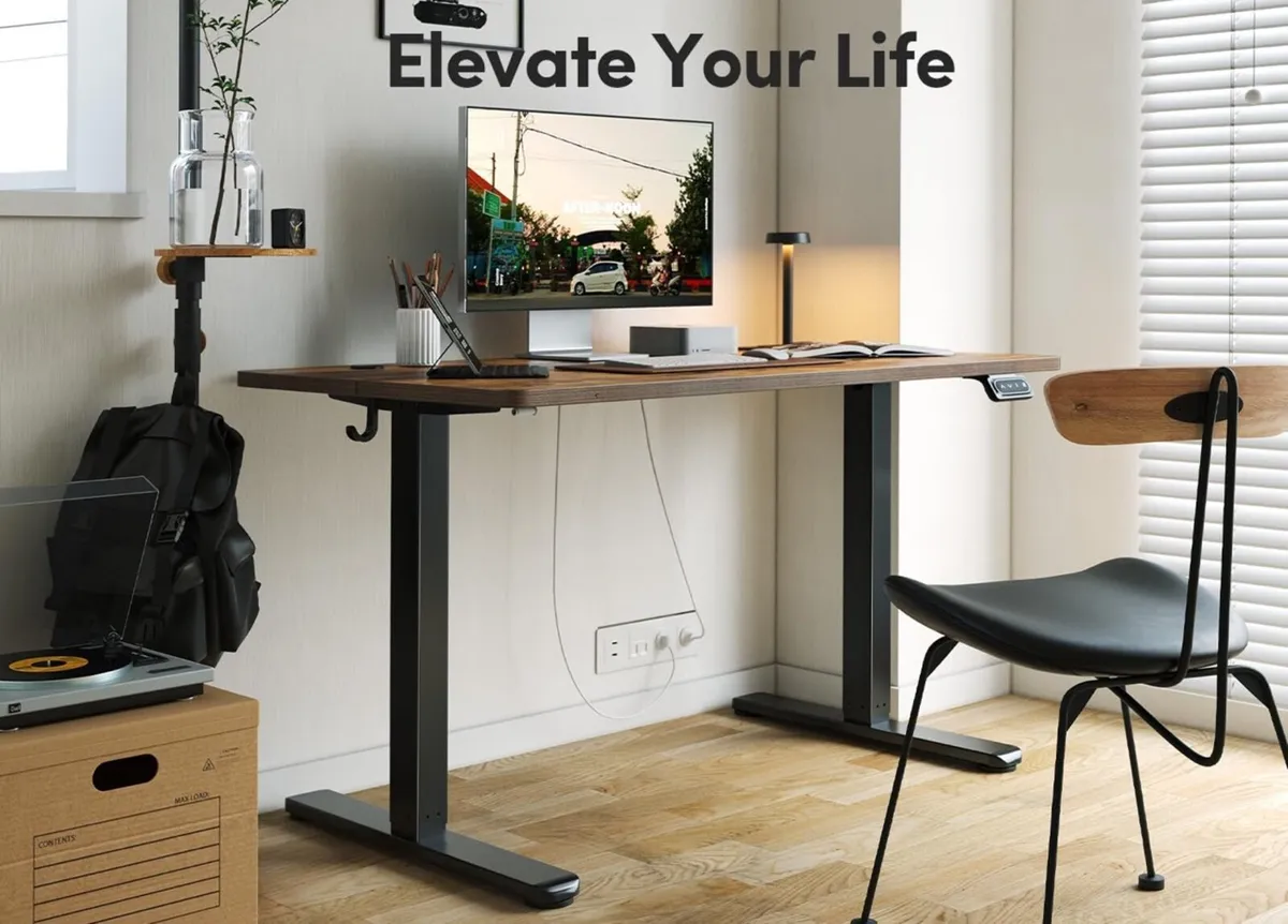 Electric Height Adjustable Standing Desk, 60x100cm - Image 3
