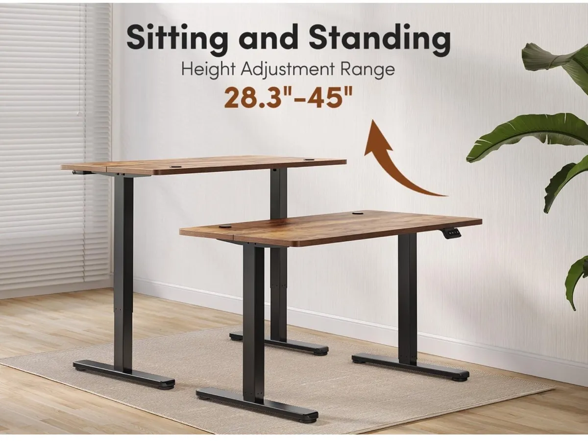 Electric Height Adjustable Standing Desk, 60x100cm - Image 4