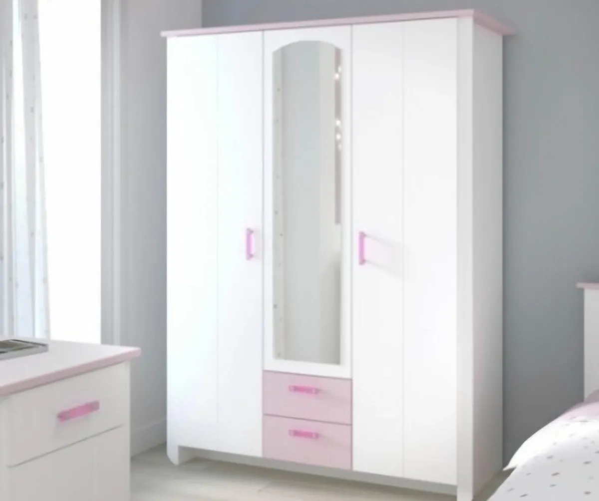 Wardrobe, Bed, Chest of drawers and Beside table - Image 4